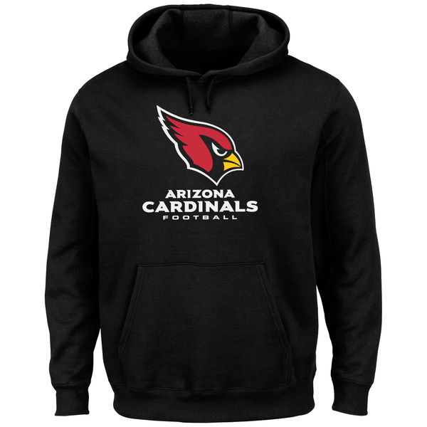 Men Arizona Cardinals Critical Victory Pullover Hoodie Black